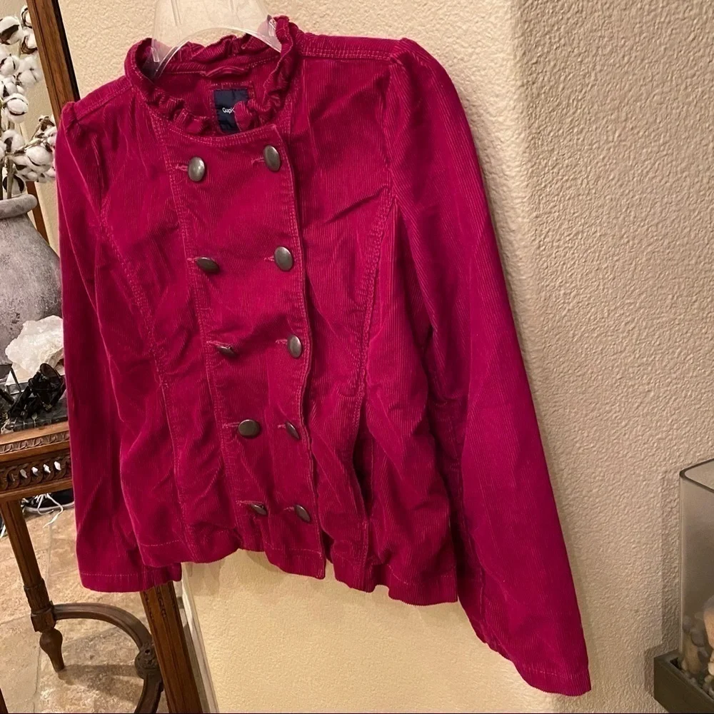 GAPKIDS Fuchsia Corduroy Jacket Size XXL (14/16)